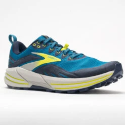 Brooks Cascadia 16 Men's Mykonos Blue/Peacoat/Lime -Wayfinder Shoe Shop 047325 5