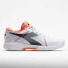 Diadora Trofeo AG Pickleball Women's White/Black/Vermillion Orange -Wayfinder Shoe Shop 370024 3