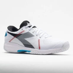 Diadora Trofeo AG Pickleball Men's White/Black/Blue Jewel 12 Diadora Trofeo AG Pickleball Men's White/Black/Blue Jewel -Wayfinder Shoe Shop 370025 5