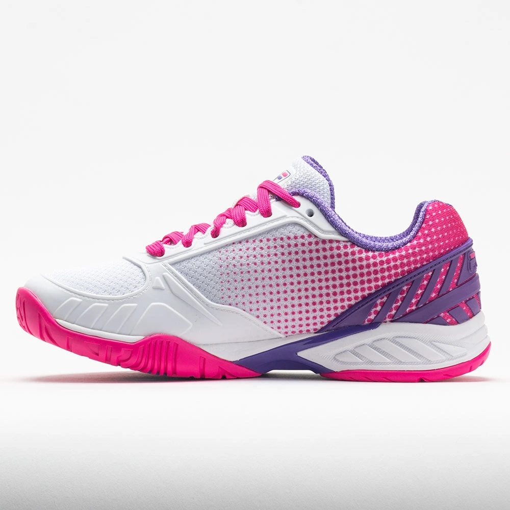 Fila Volley Zone Women's White/Pink Glo/Purple 4 Fila Volley Zone Women's White/Pink Glo/Purple - Image 2