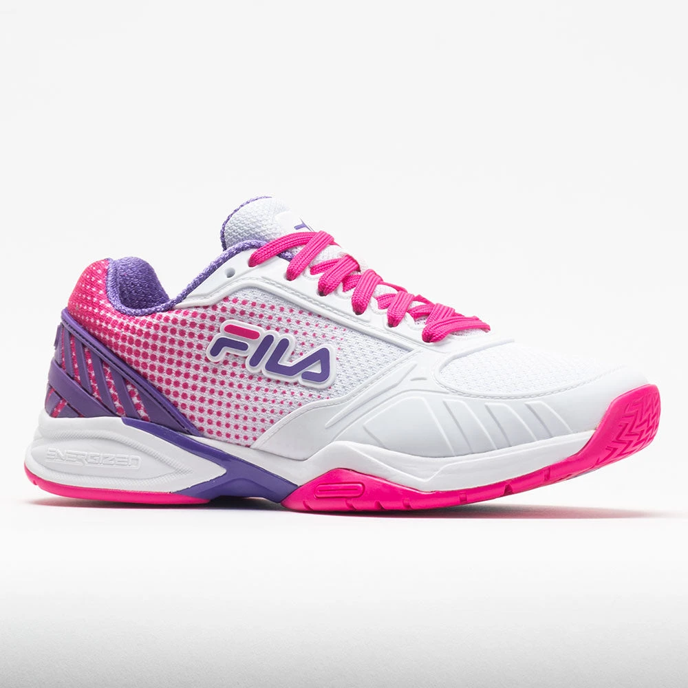 Fila Volley Zone Women's White/Pink Glo/Purple 7 Fila Volley Zone Women's White/Pink Glo/Purple - Image 5