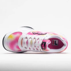 Fila Volley Zone Women's Tie-Dye Print White/Pink/Black -Wayfinder Shoe Shop 370038 2