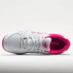 Fila Double Bounce 3 Women's White/White/Pink Glo -Wayfinder Shoe Shop 370042 2