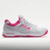 Fila Double Bounce 3 Women's White/White/Pink Glo -Wayfinder Shoe Shop 370042 3