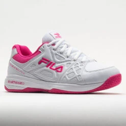 Fila Double Bounce 3 Women's White/White/Pink Glo -Wayfinder Shoe Shop 370042 5