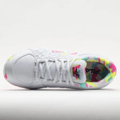 Fila Double Bounce 3 Women's White/White/Multicolor -Wayfinder Shoe Shop 370043 2