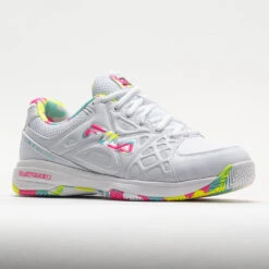 Fila Double Bounce 3 Women's White/White/Multicolor -Wayfinder Shoe Shop 370043 5