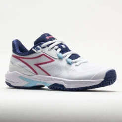 Diadora Trofeo 2 AG Pickleball Women's White/Blueprint/Pink Yarrow -Wayfinder Shoe Shop 370081 5
