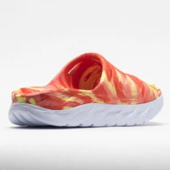 HOKA Ora Recovery Slide Swirl Unisex Yellow Pear/Fiesta -Wayfinder Shoe Shop 570558 6