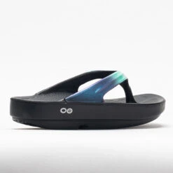 OOFOS OOlala Luxe Women's Black/Atlantis -Wayfinder Shoe Shop 570569 6