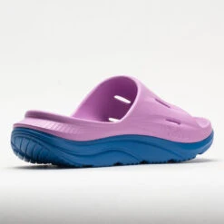 HOKA Ora Recovery Slide 3 Unisex Cyclamen/Coastal Sky -Wayfinder Shoe Shop 570612 6