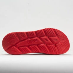 HOKA Ora Slide 3 Unisex Bellwether Blue/Red Alert -Wayfinder Shoe Shop 570614 4